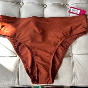 Target brand swim bottoms terracotta brown sz 3X new with tag